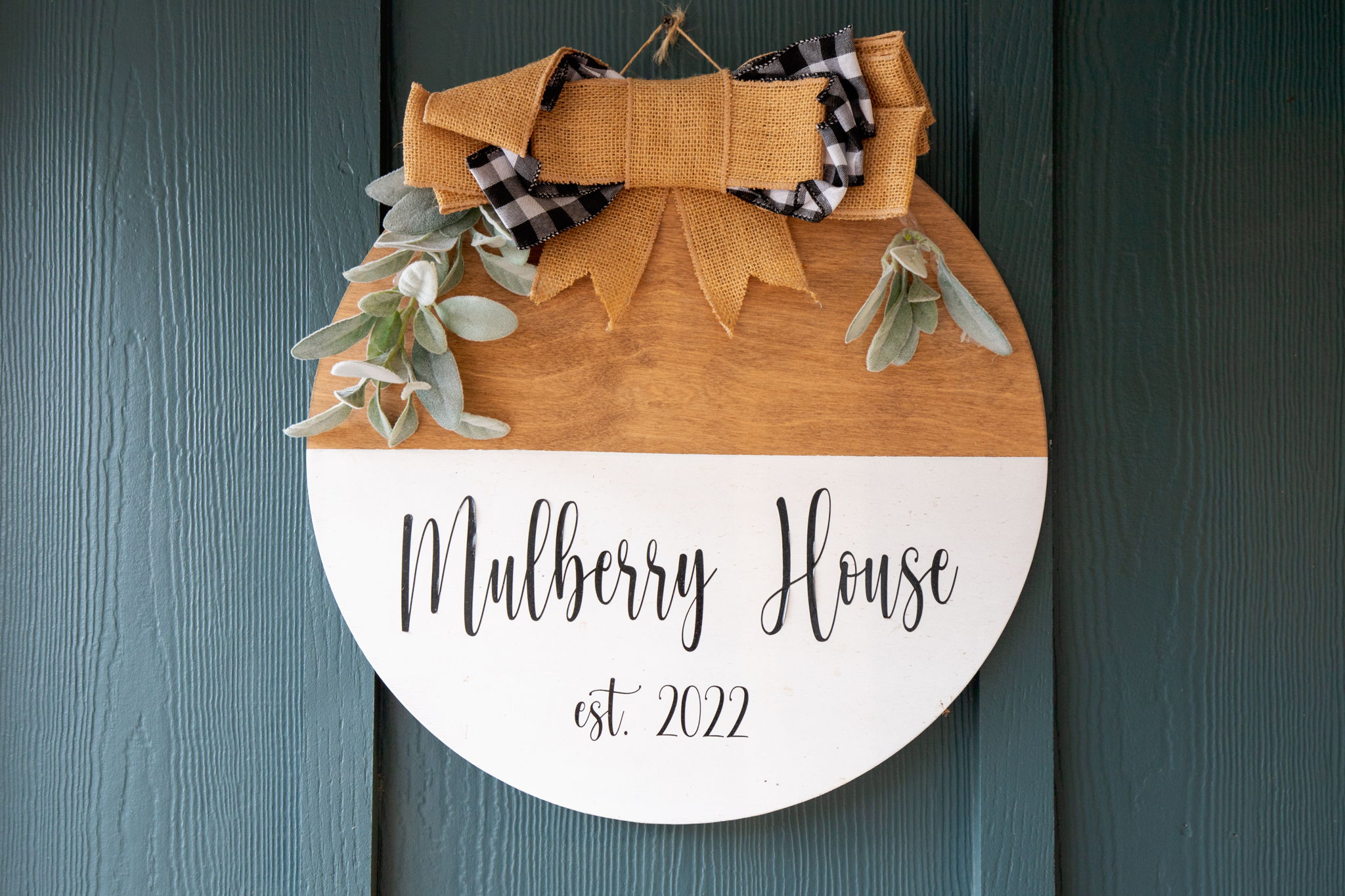 Mulberry House est. 2022 sign